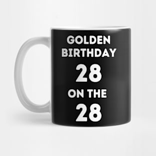 Golden birthday 28. Mug